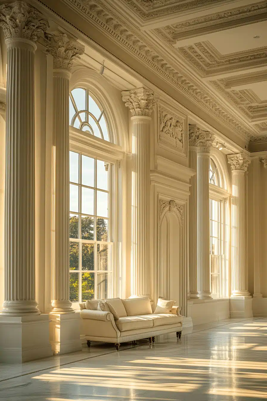 neoclassical interior living rooms