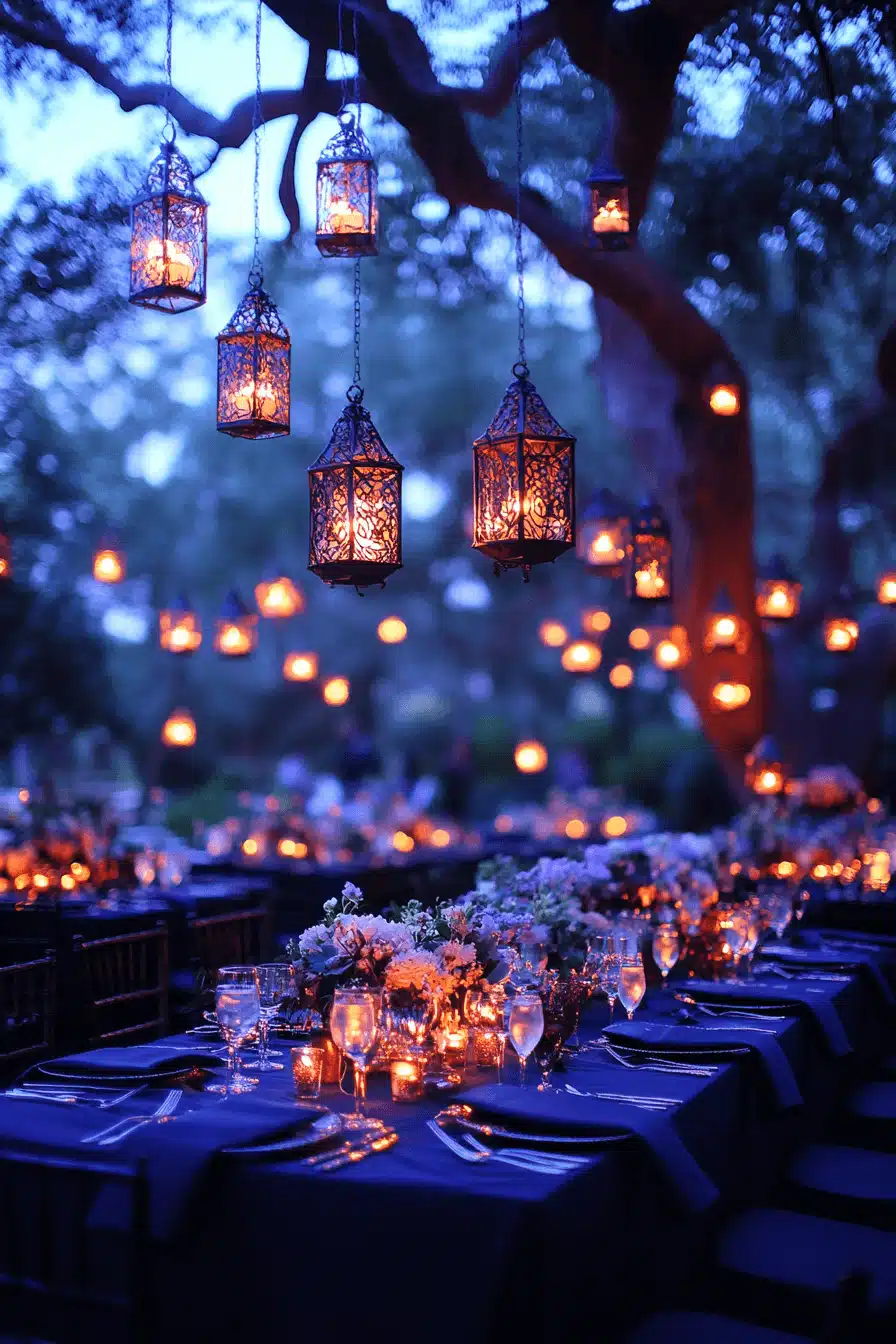 moody romantic wedding decor