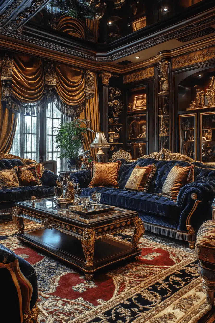 neoclassical interior living rooms