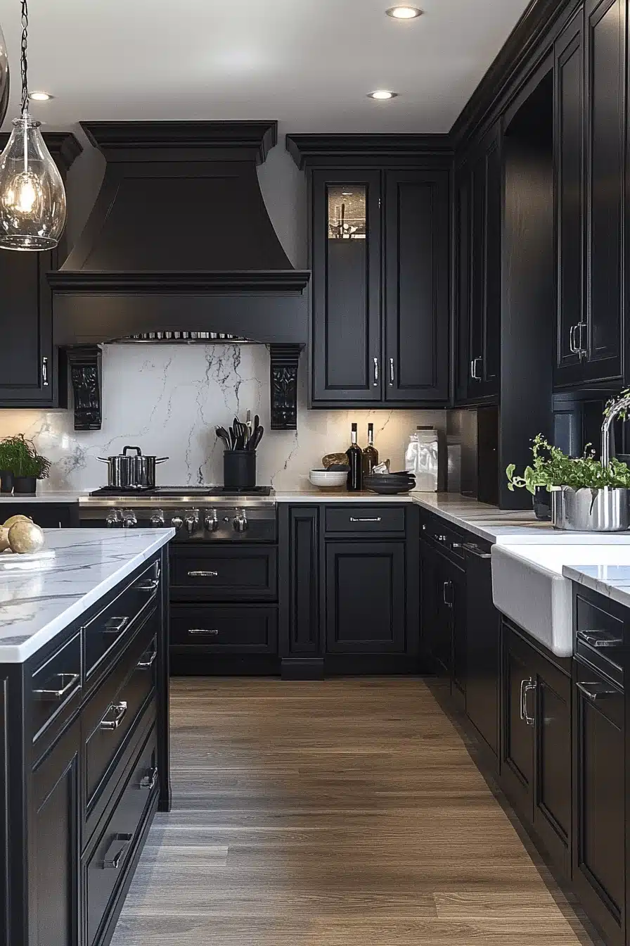 dark kitchen aesthetic
