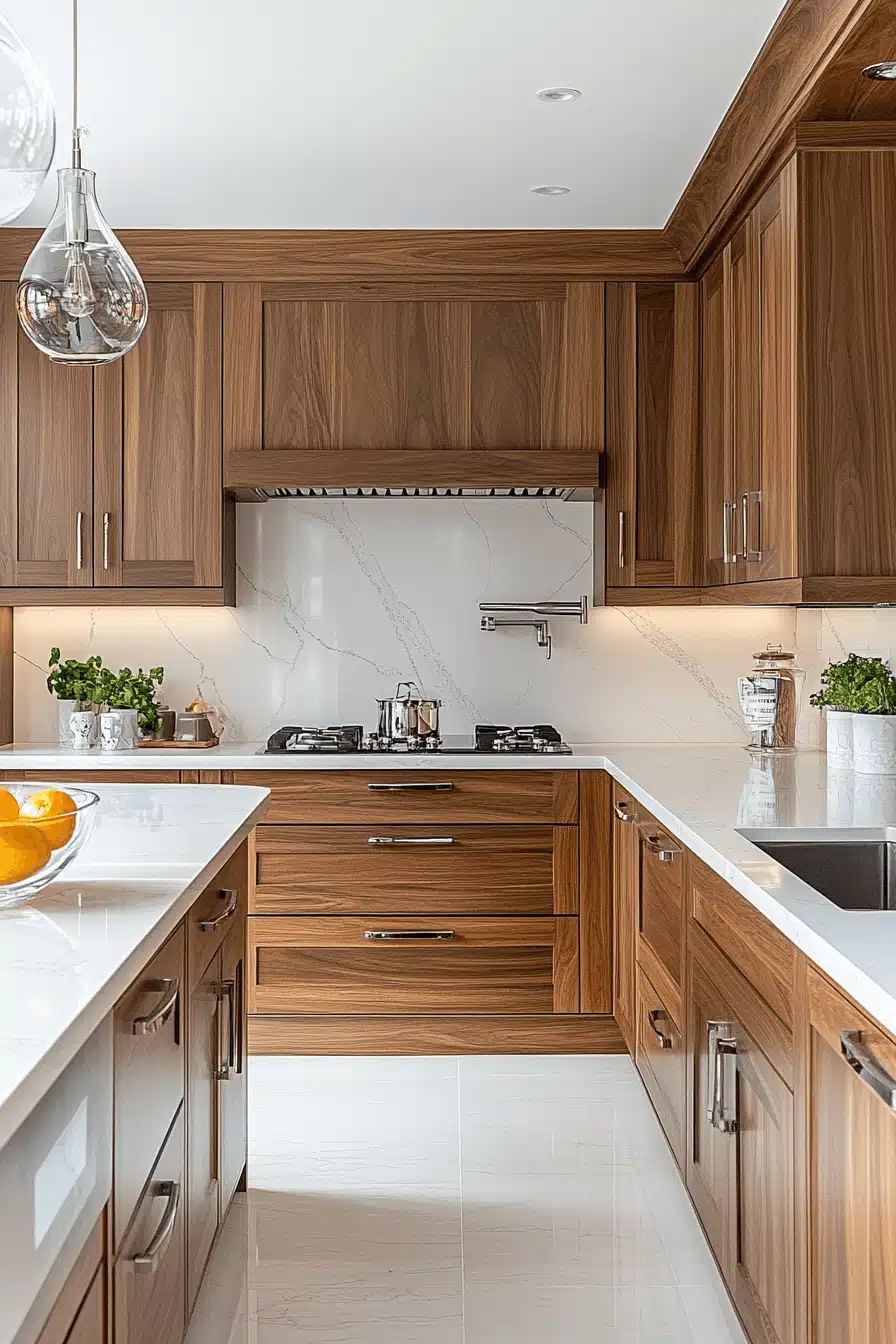 Walnut Kitchen Cabinets