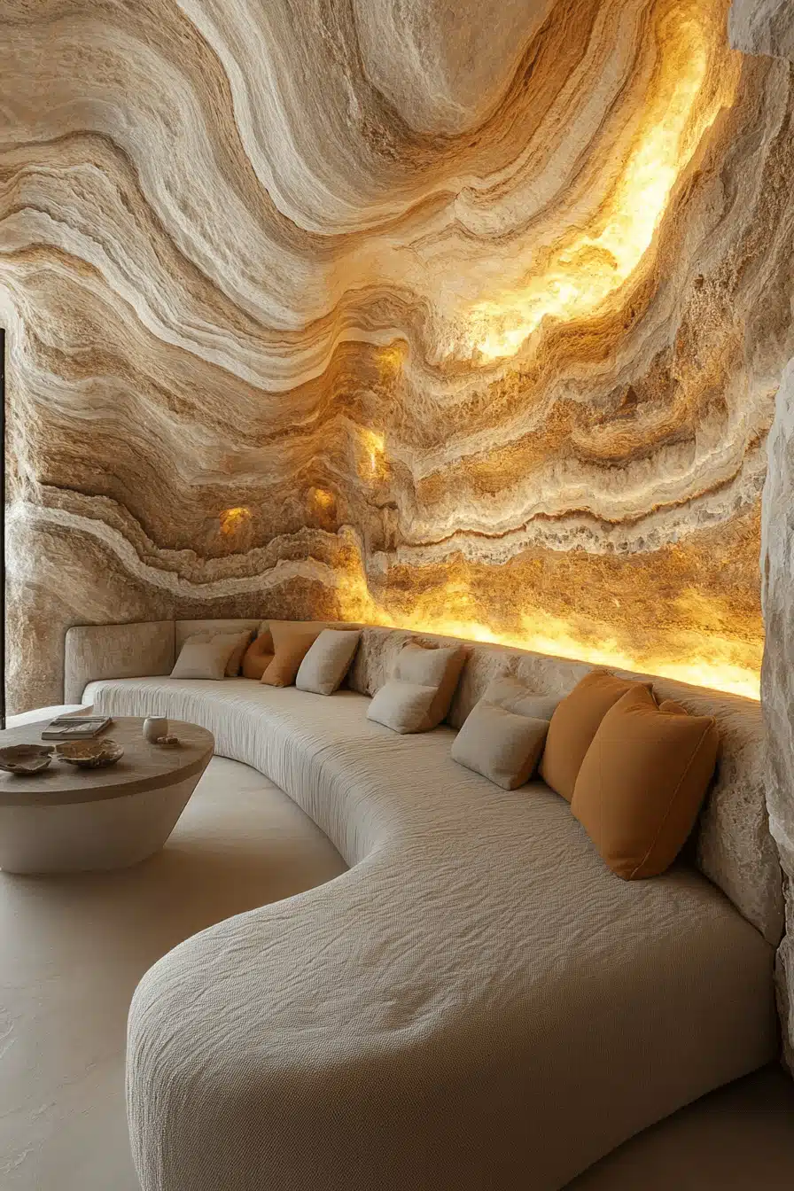 stone wall interior