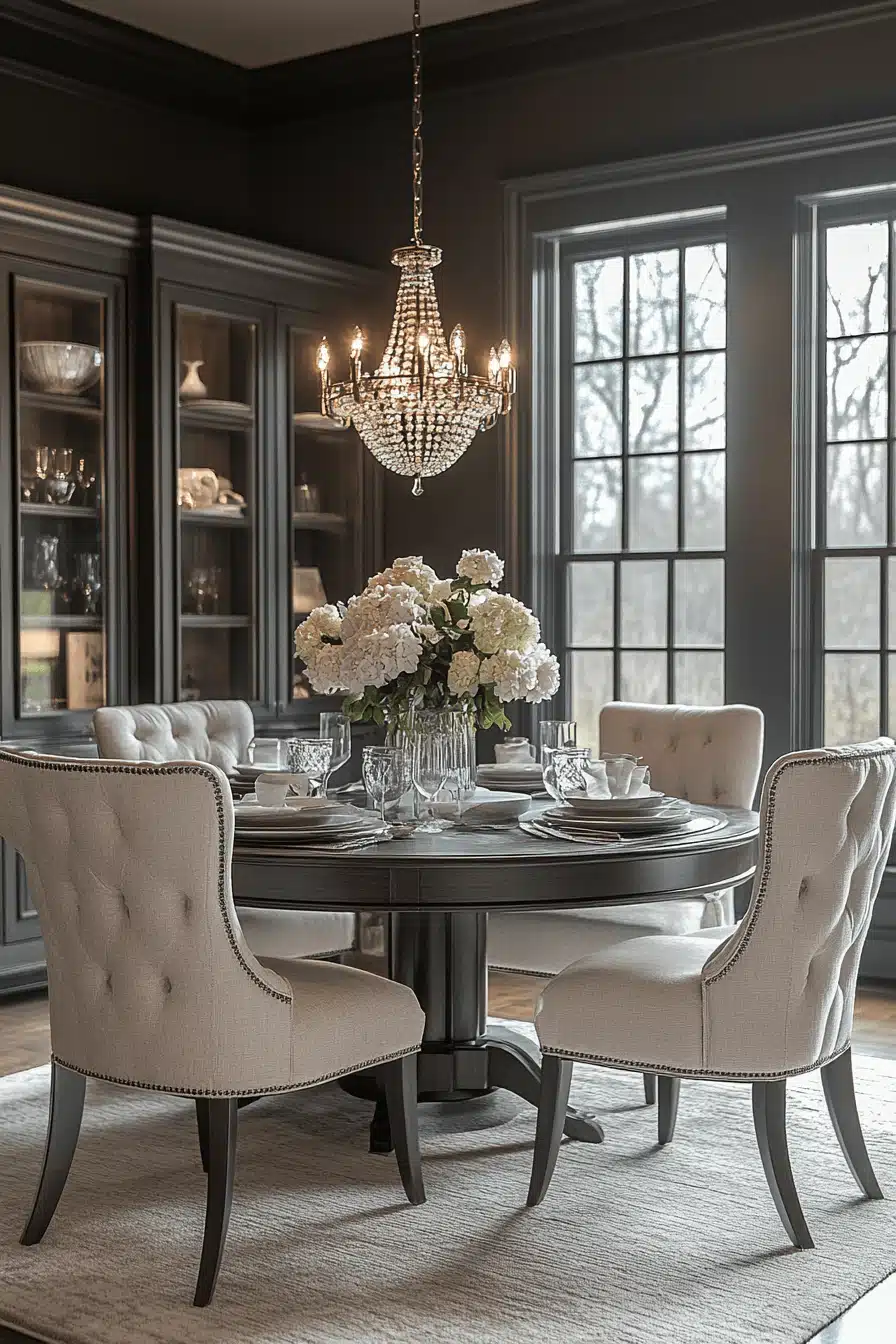 modern vintage dining room