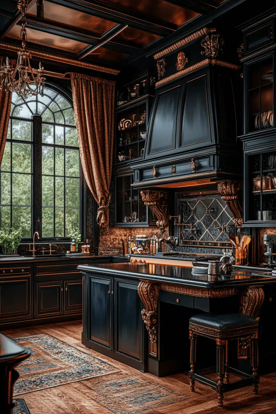 moody cottage kitchen