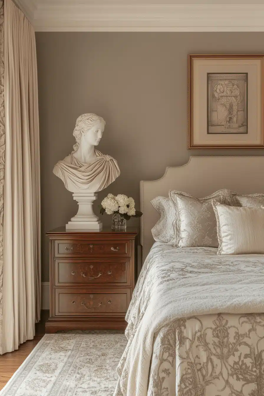neoclassical bedroom