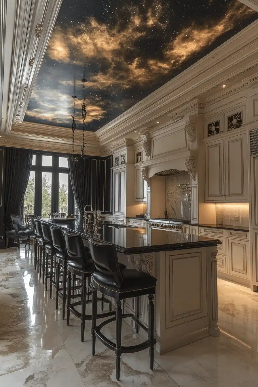 neoclassical kitchen
