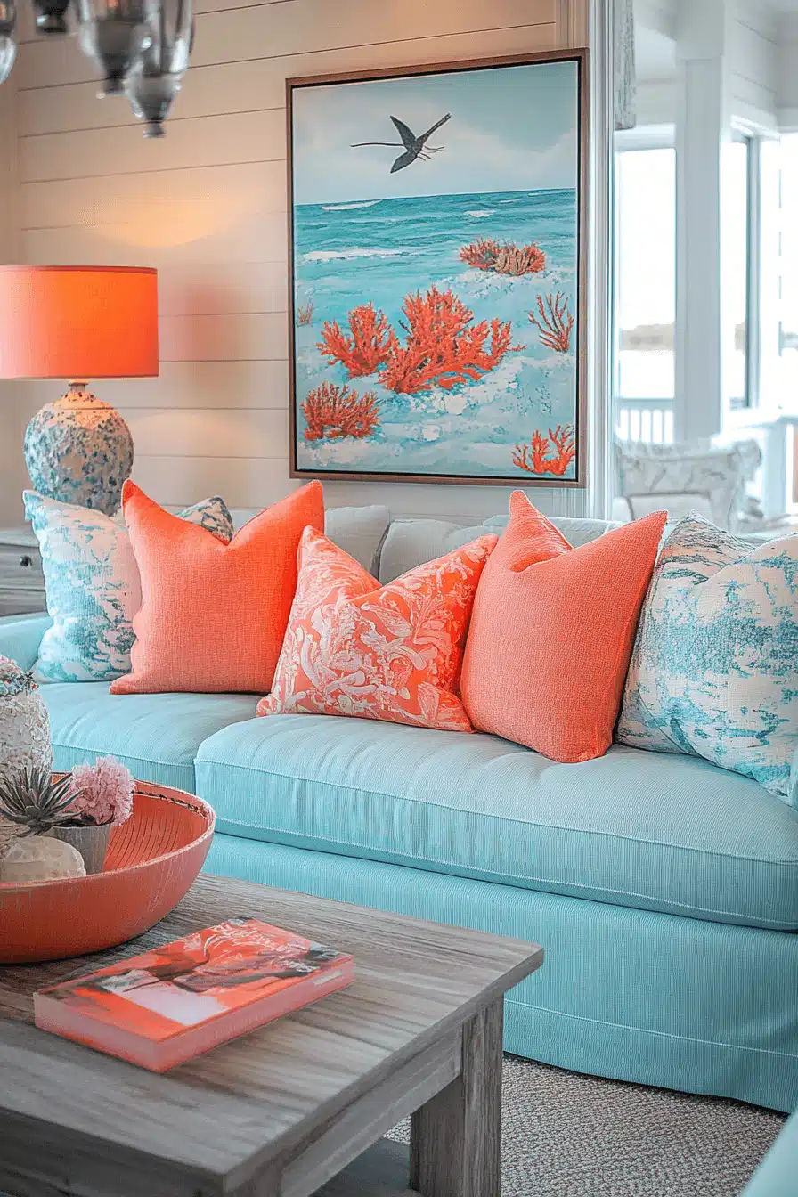 tropical living room