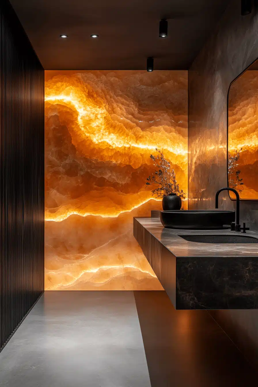 moody bathroom
