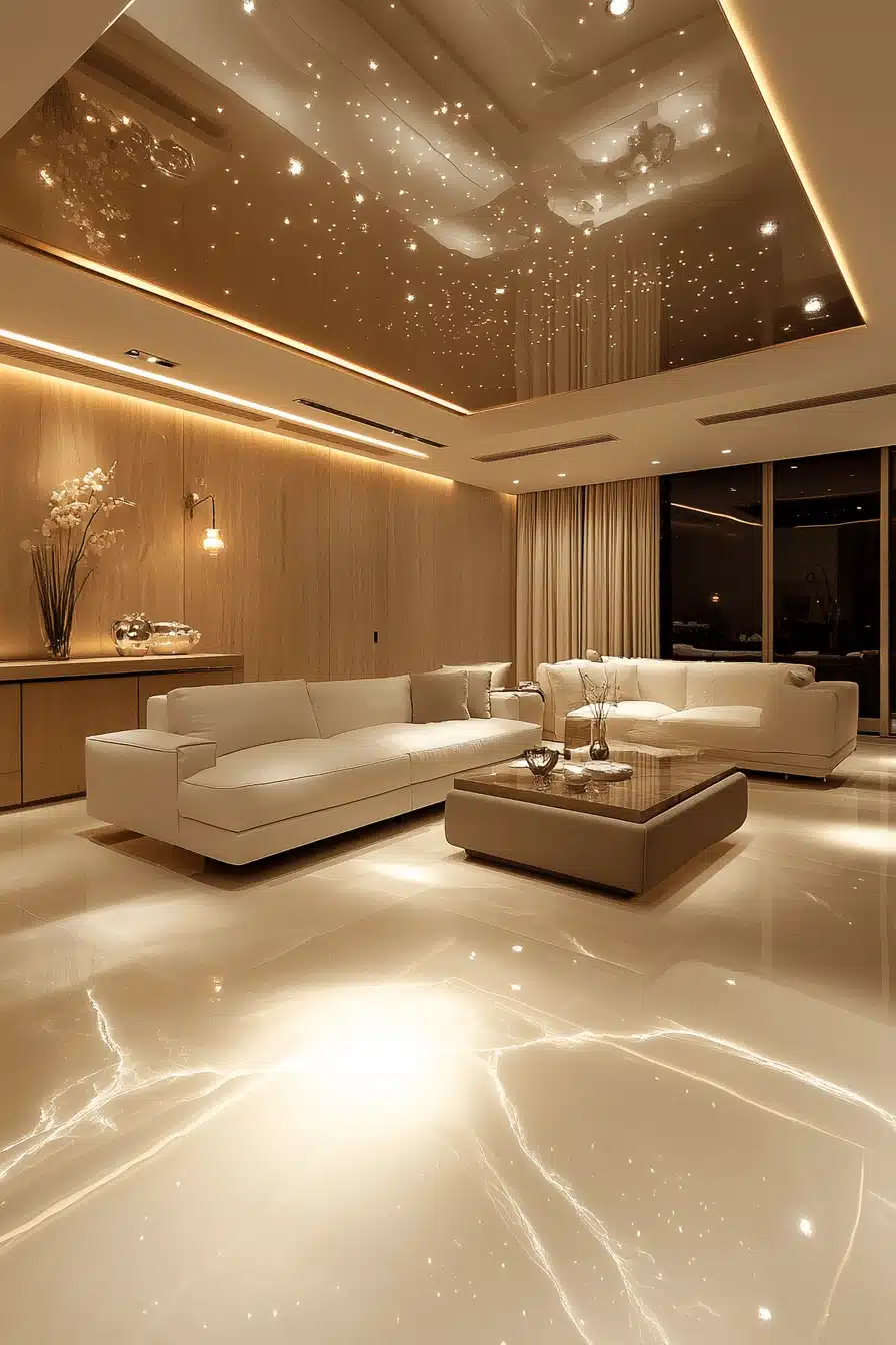 white living room decor