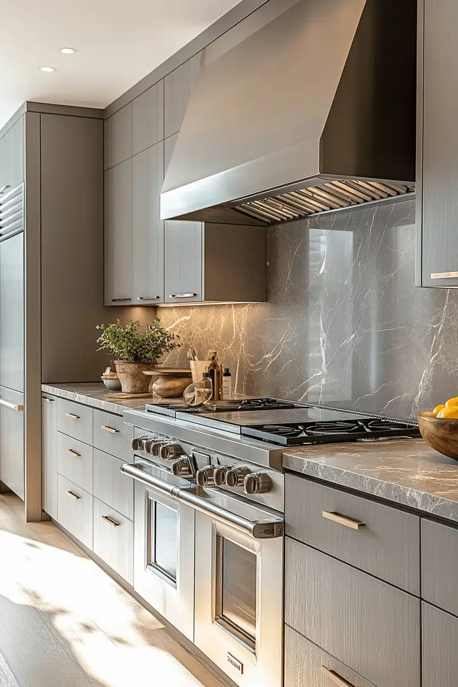 light grey kitchen cabinets