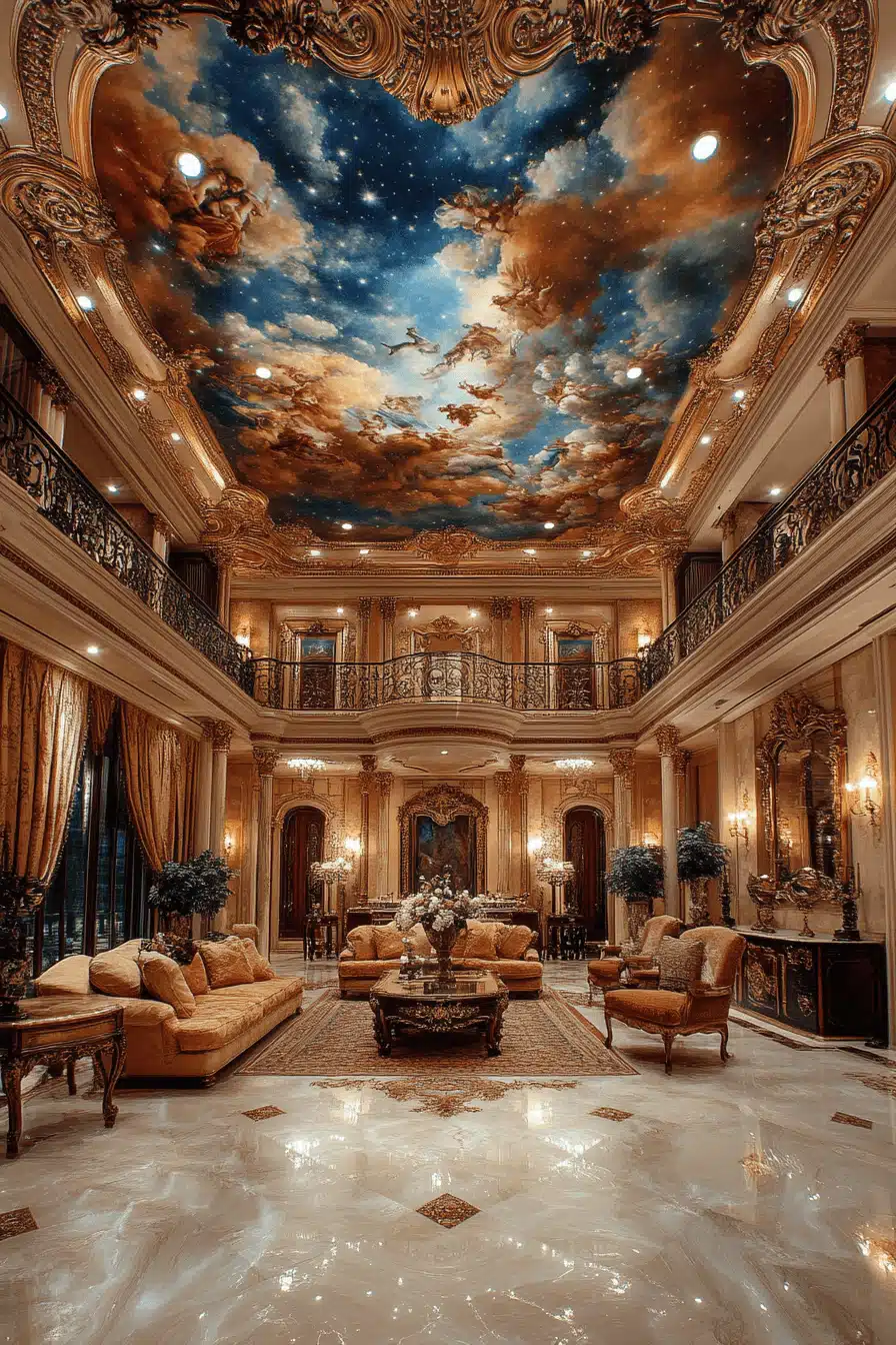 neoclassical interior living rooms