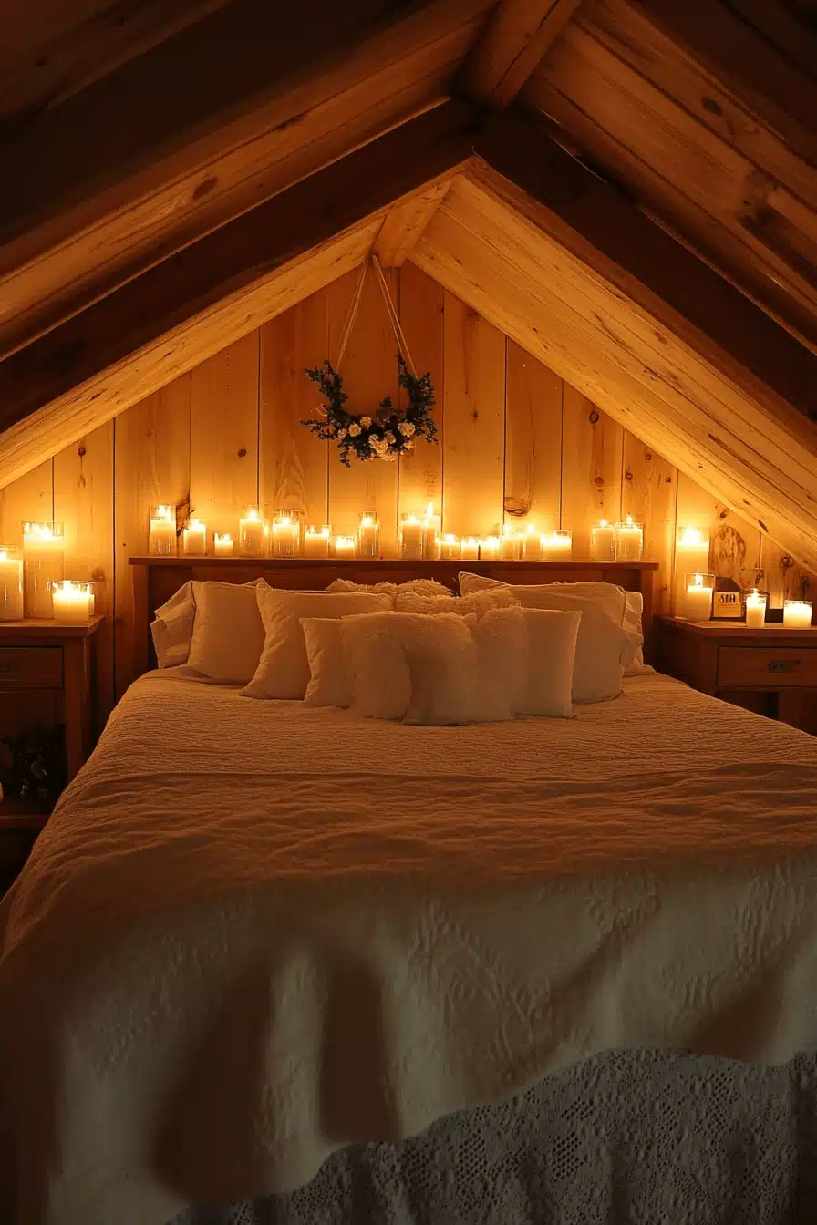 old cabin interior bedroom
