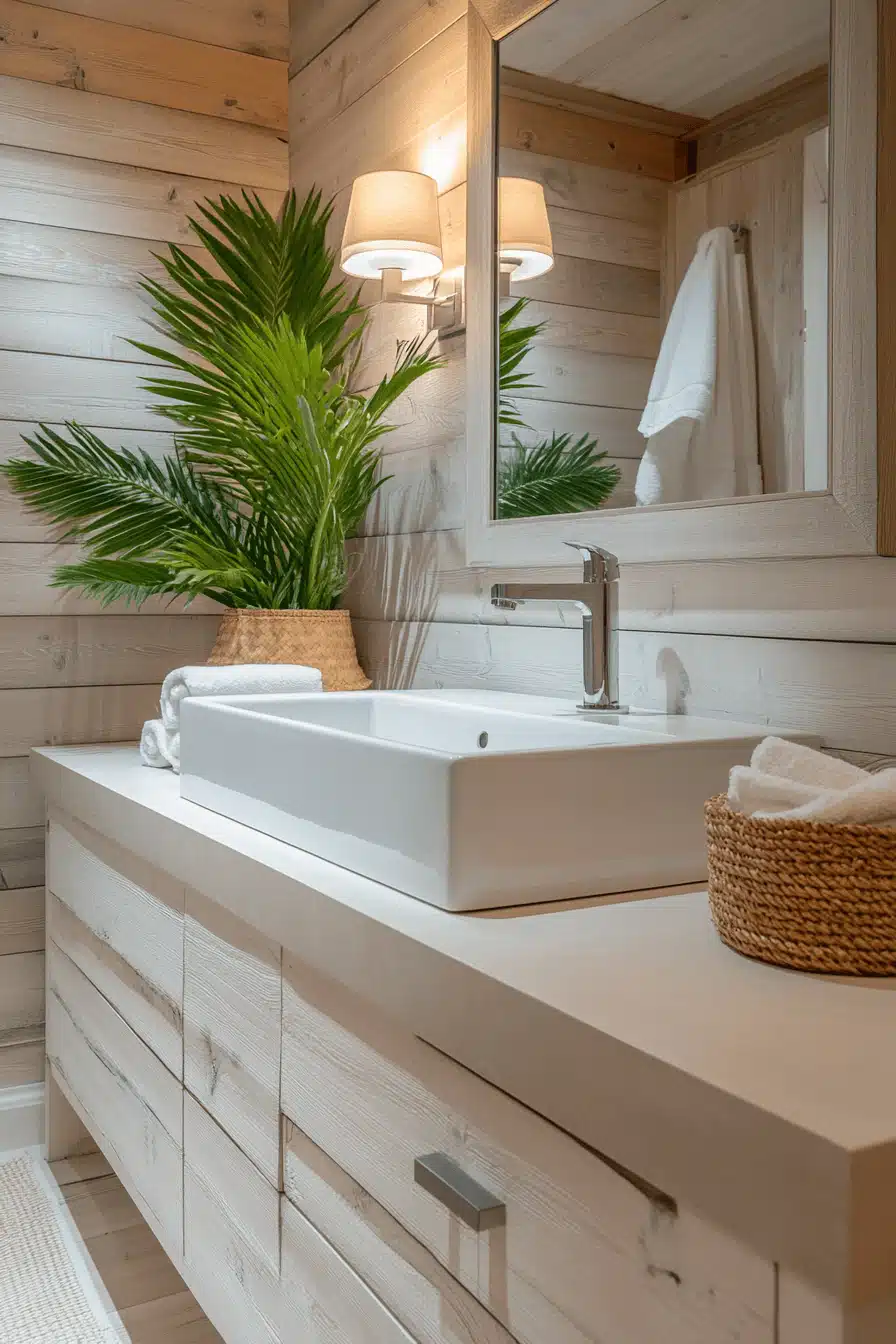 tropical bathroom