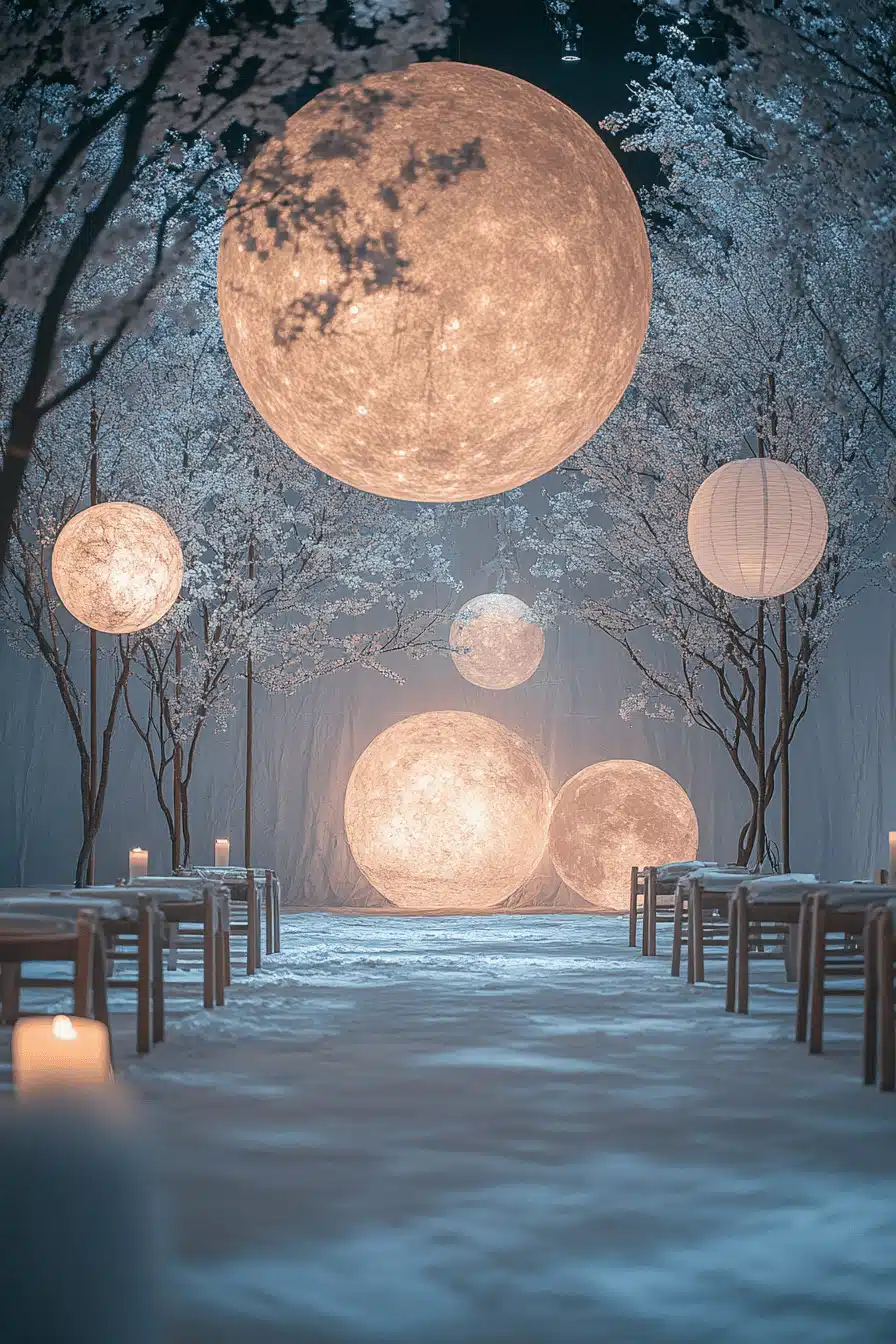 moody romantic wedding decor