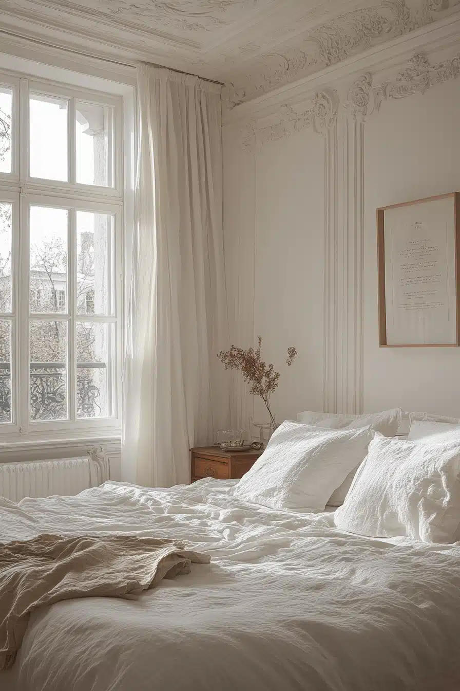 neoclassical bedroom