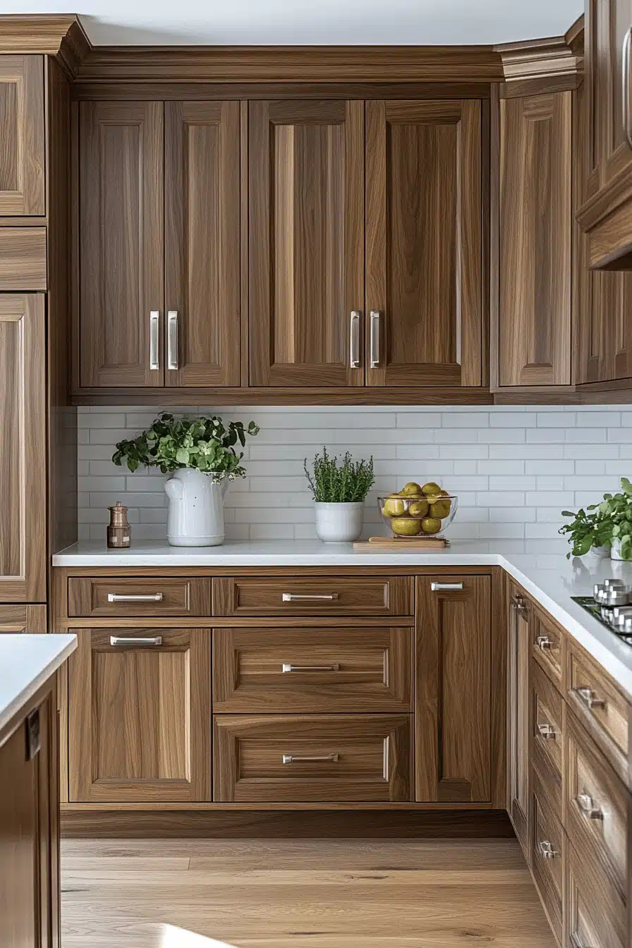 Walnut Kitchen Cabinets
