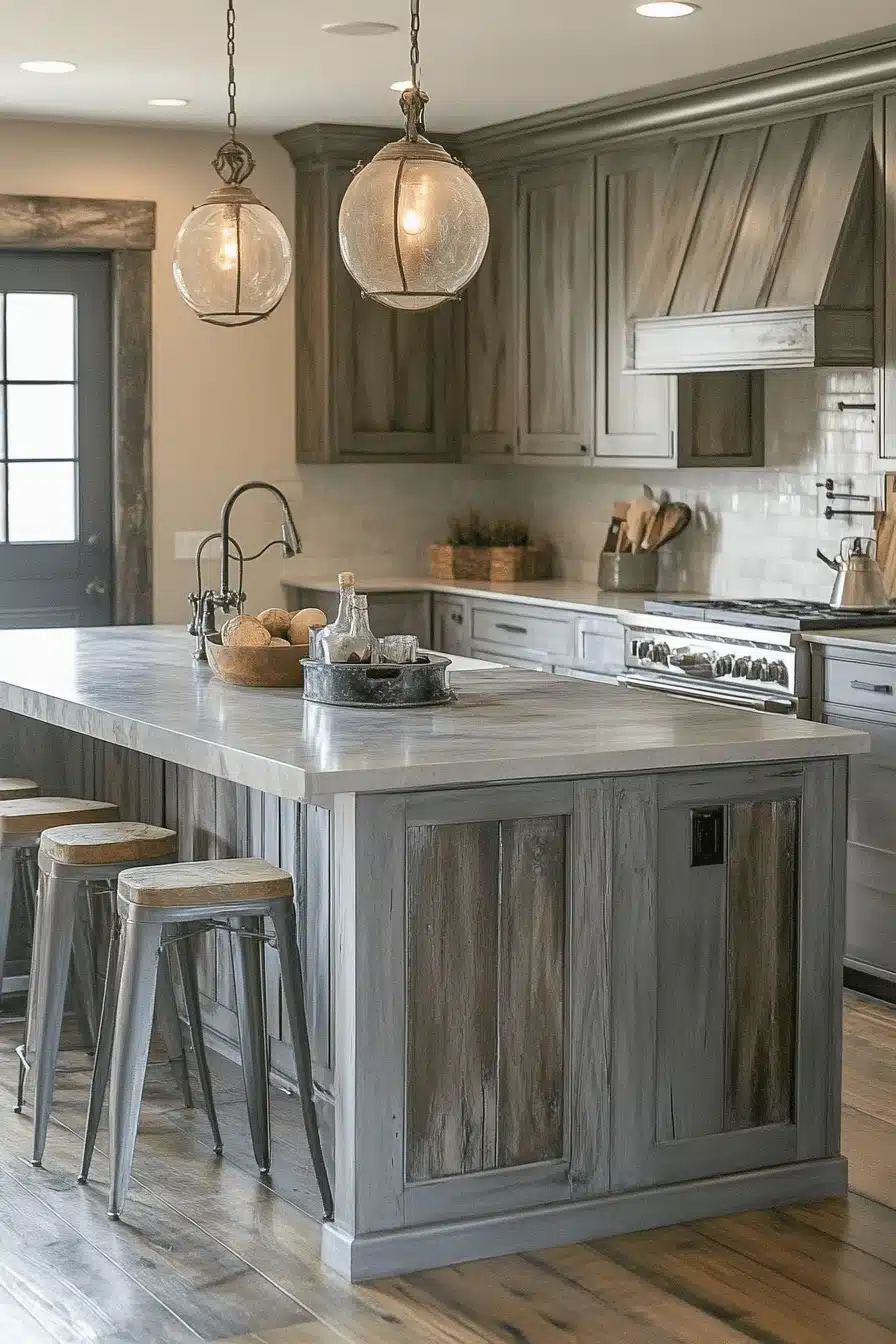 dark grey kitchen cabinets