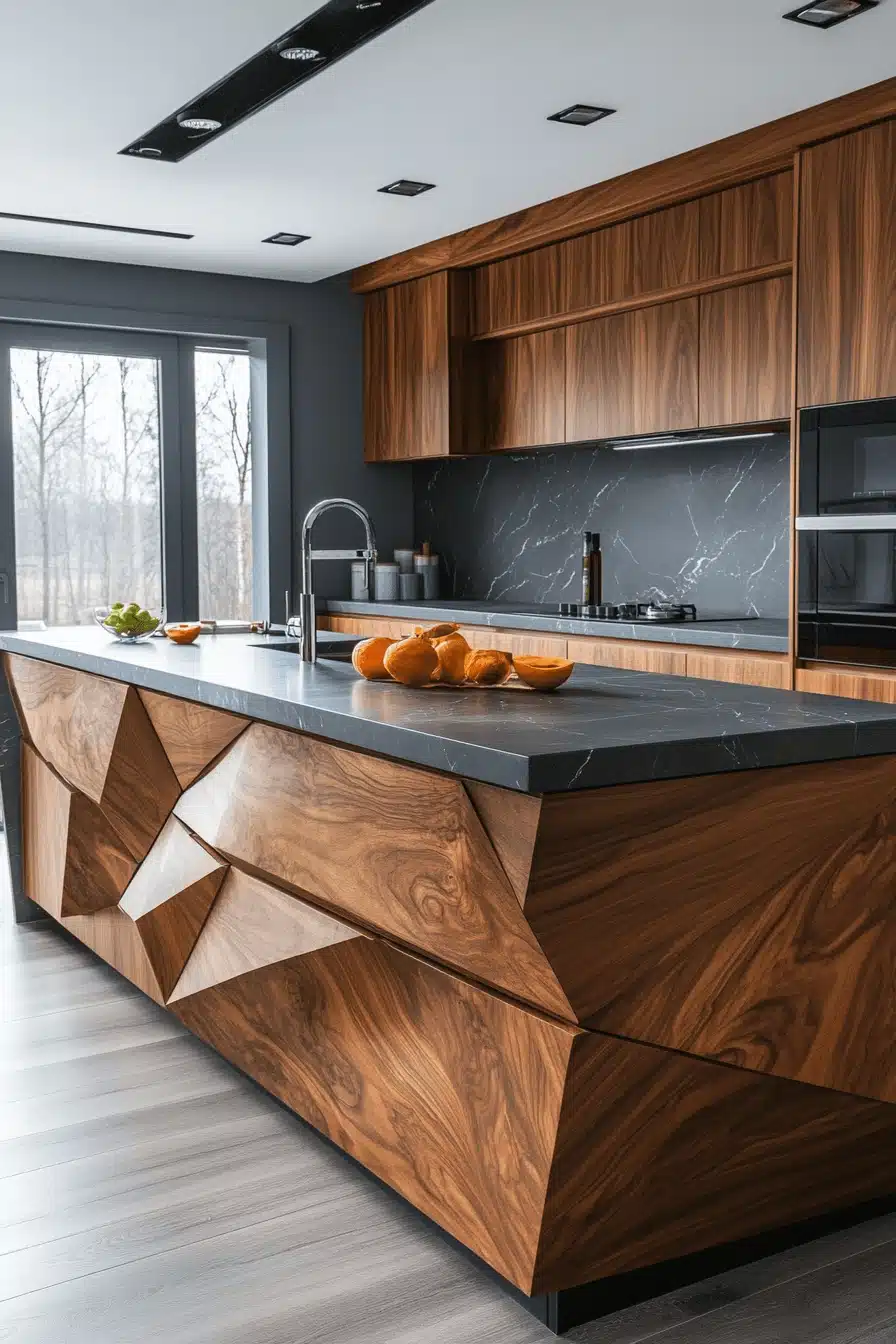 Walnut Kitchen Cabinets