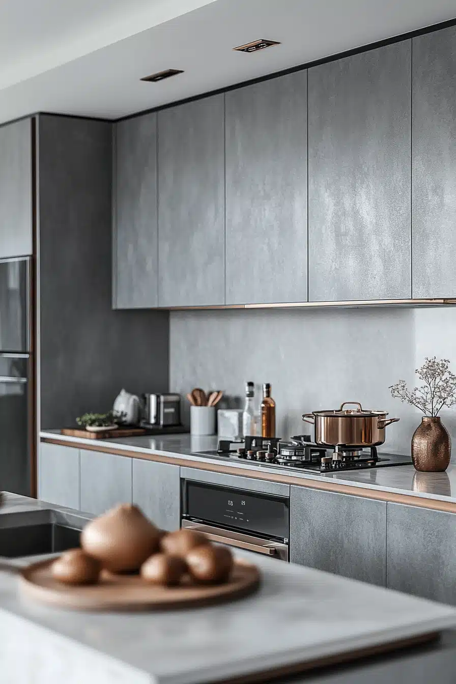 light grey kitchen cabinets