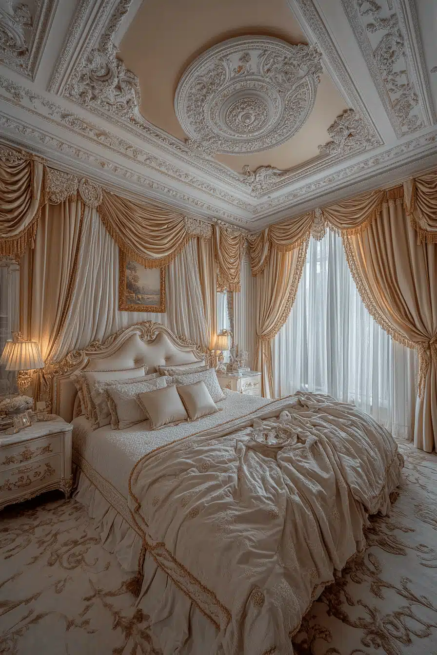 neoclassical bedroom