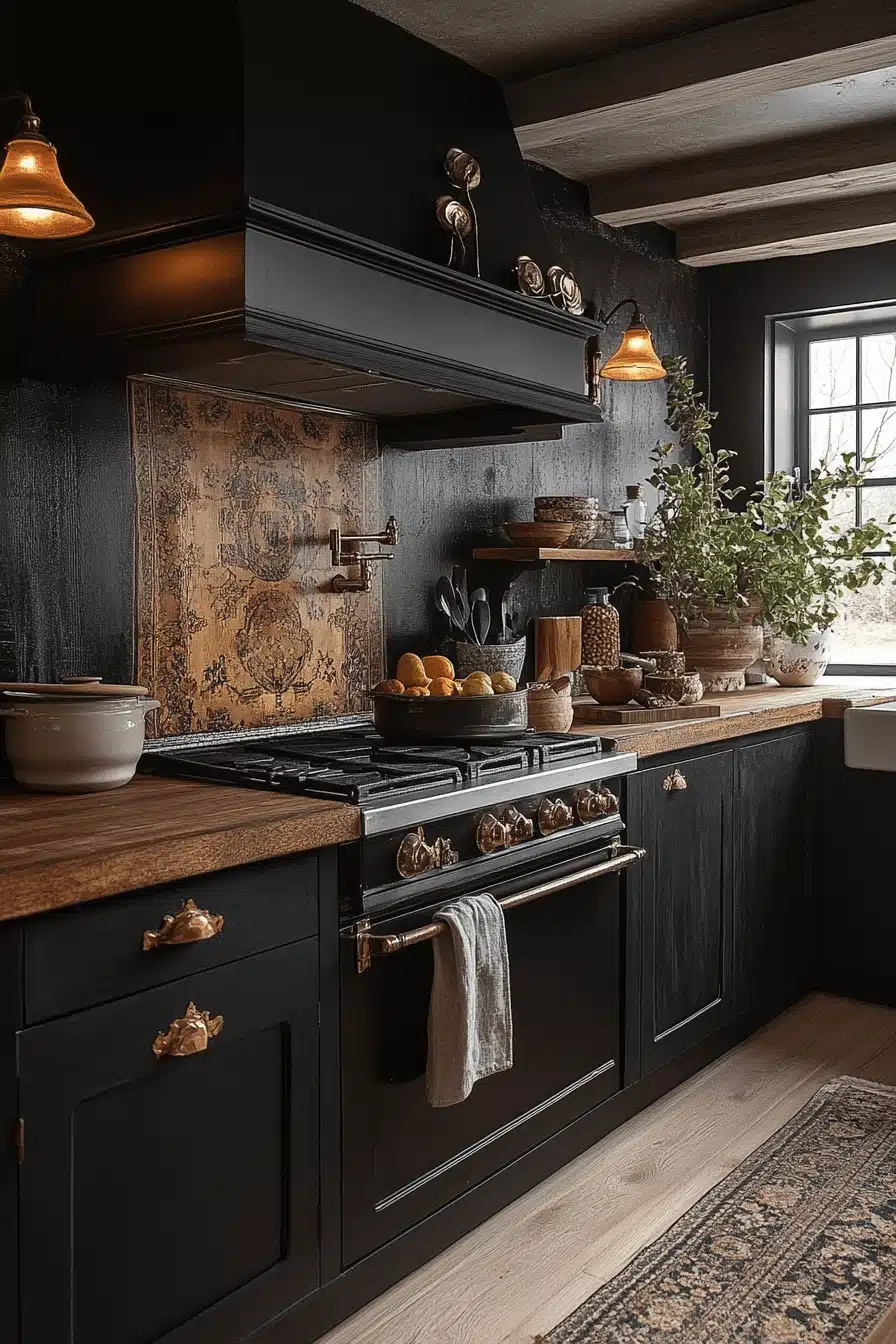moody cottage kitchen