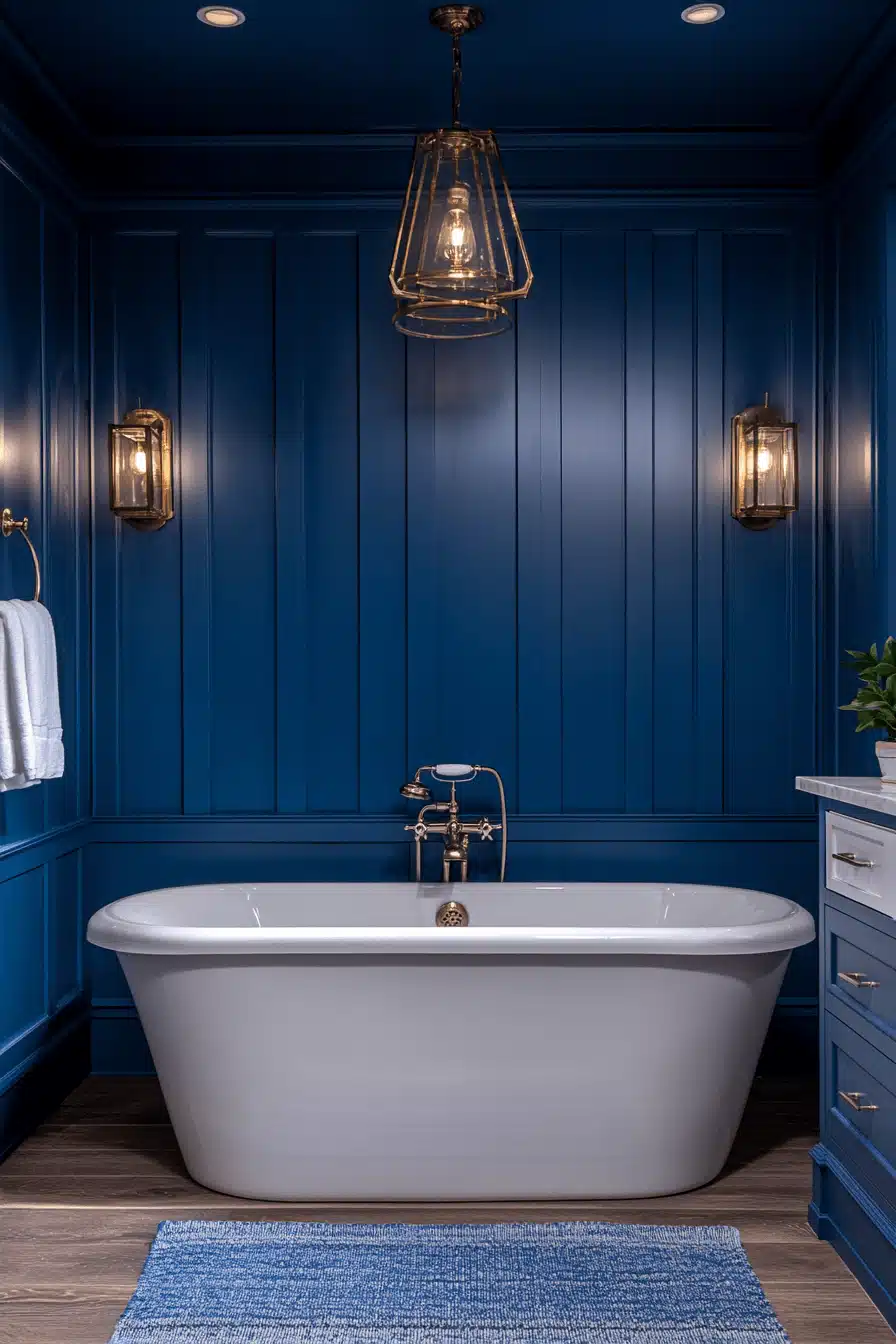 moody bathroom