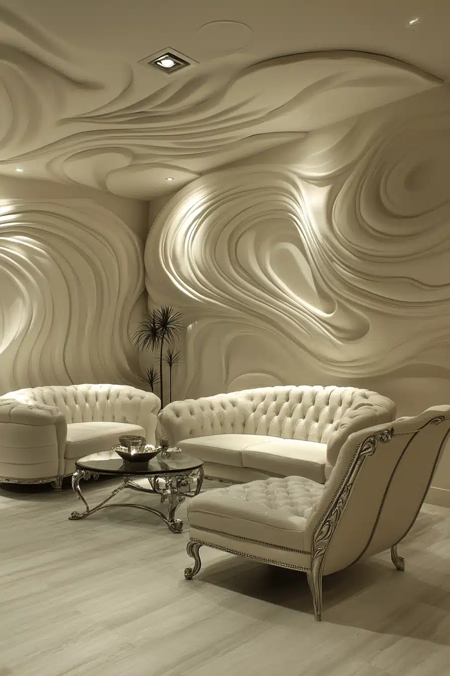 white living room decor
