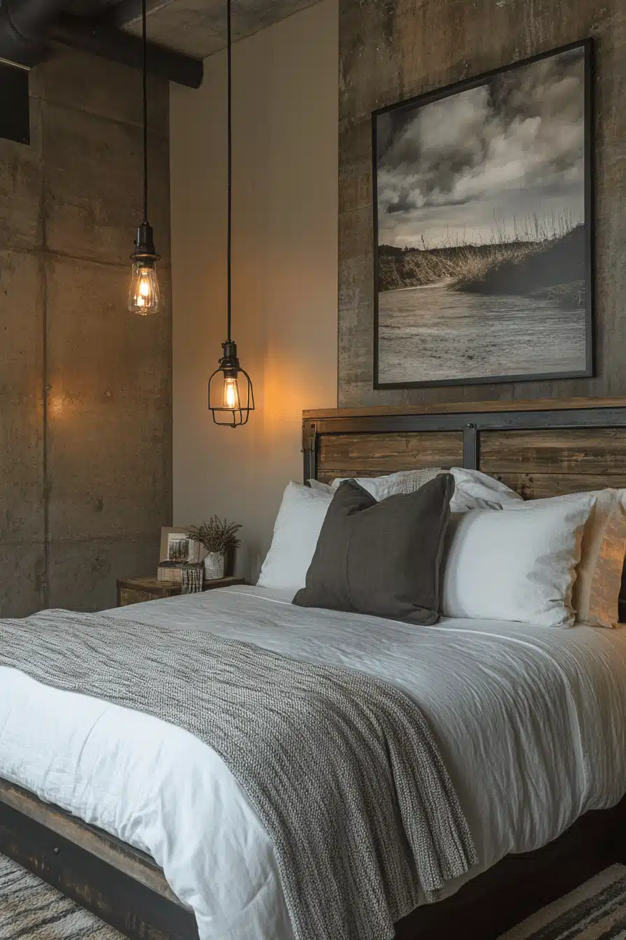 industrial bedroom design