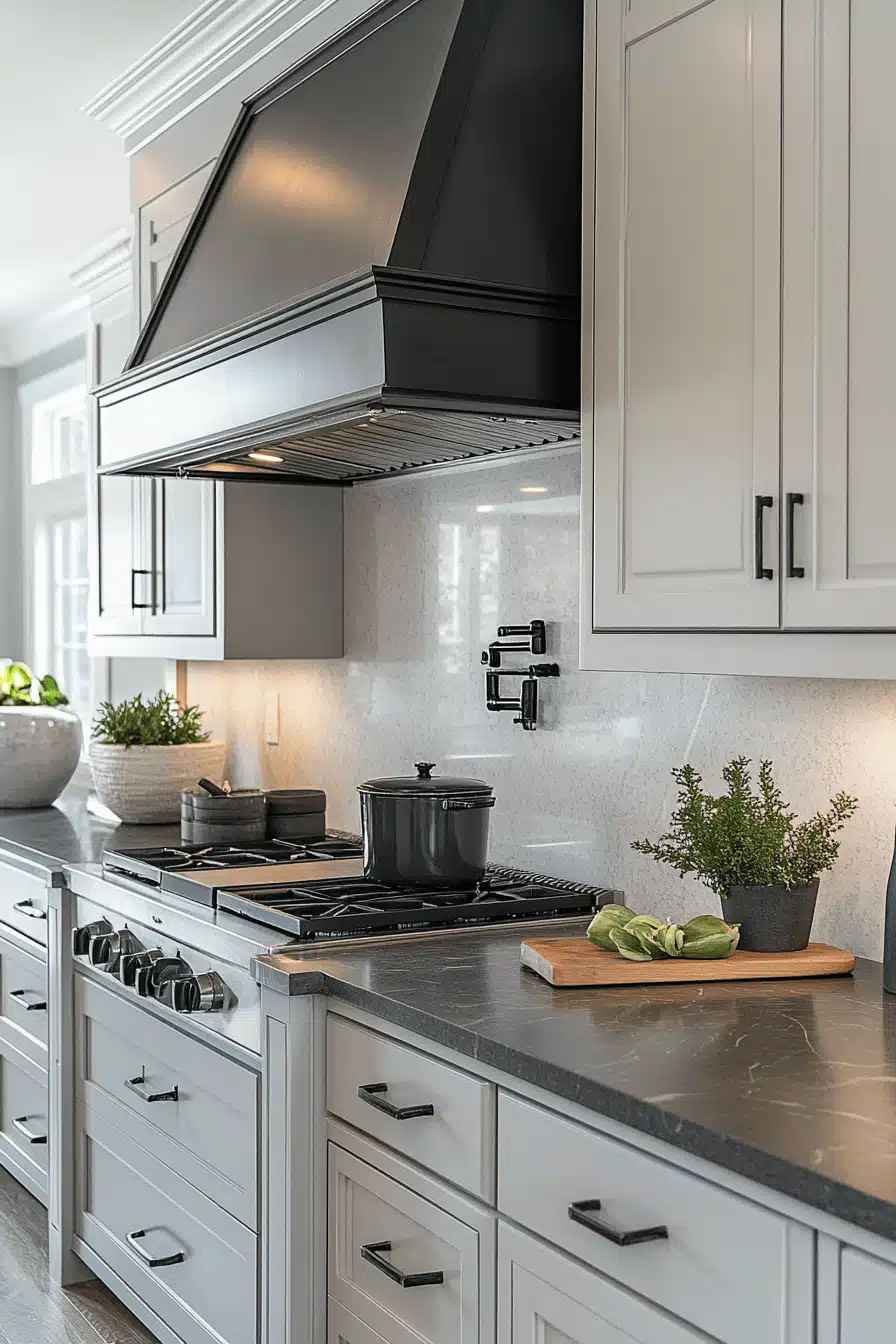 moody kitchen cabinets