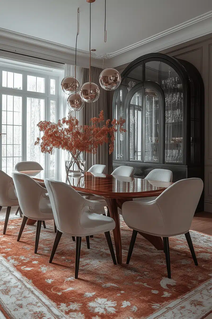 modern vintage dining room