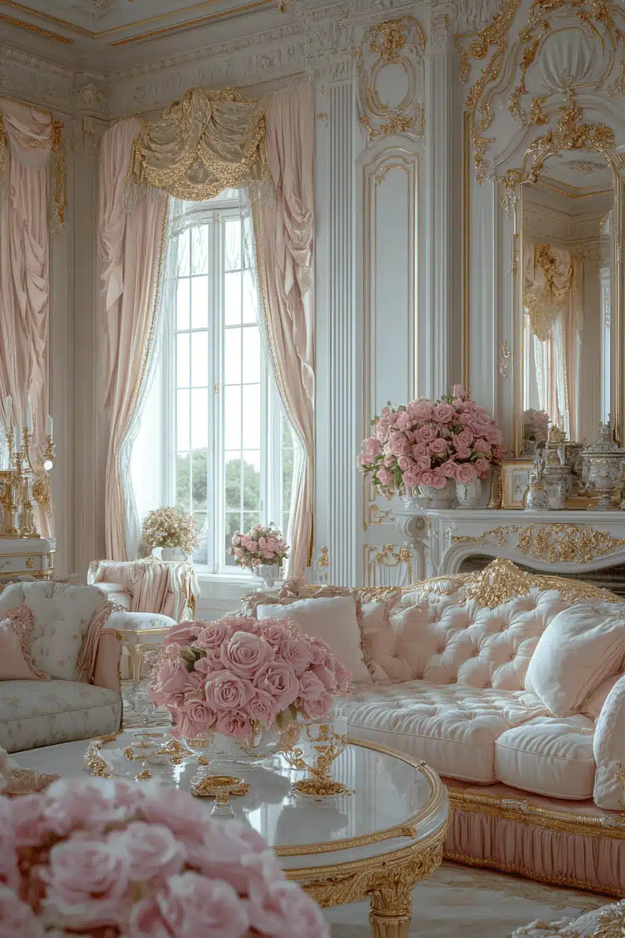 neoclassical interior living rooms