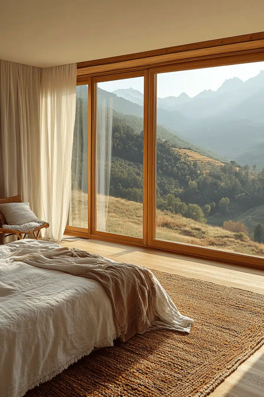 old cabin interior bedroom