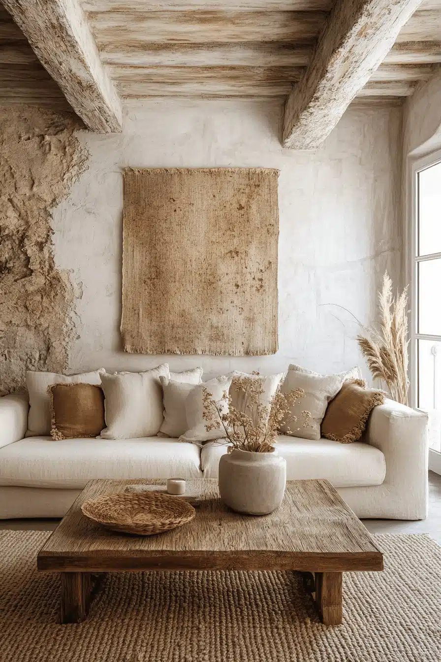 white living room decor