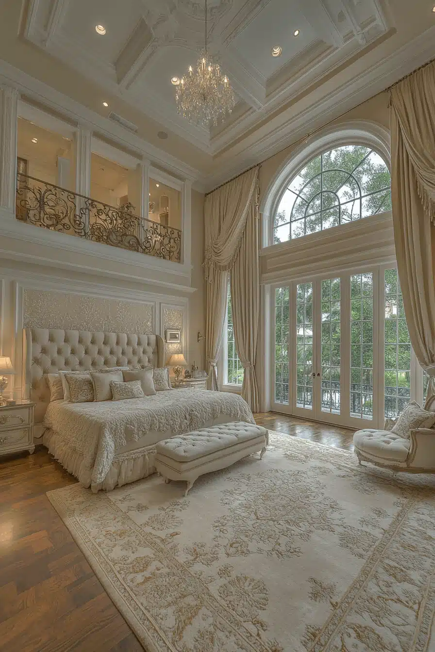 neoclassical bedroom