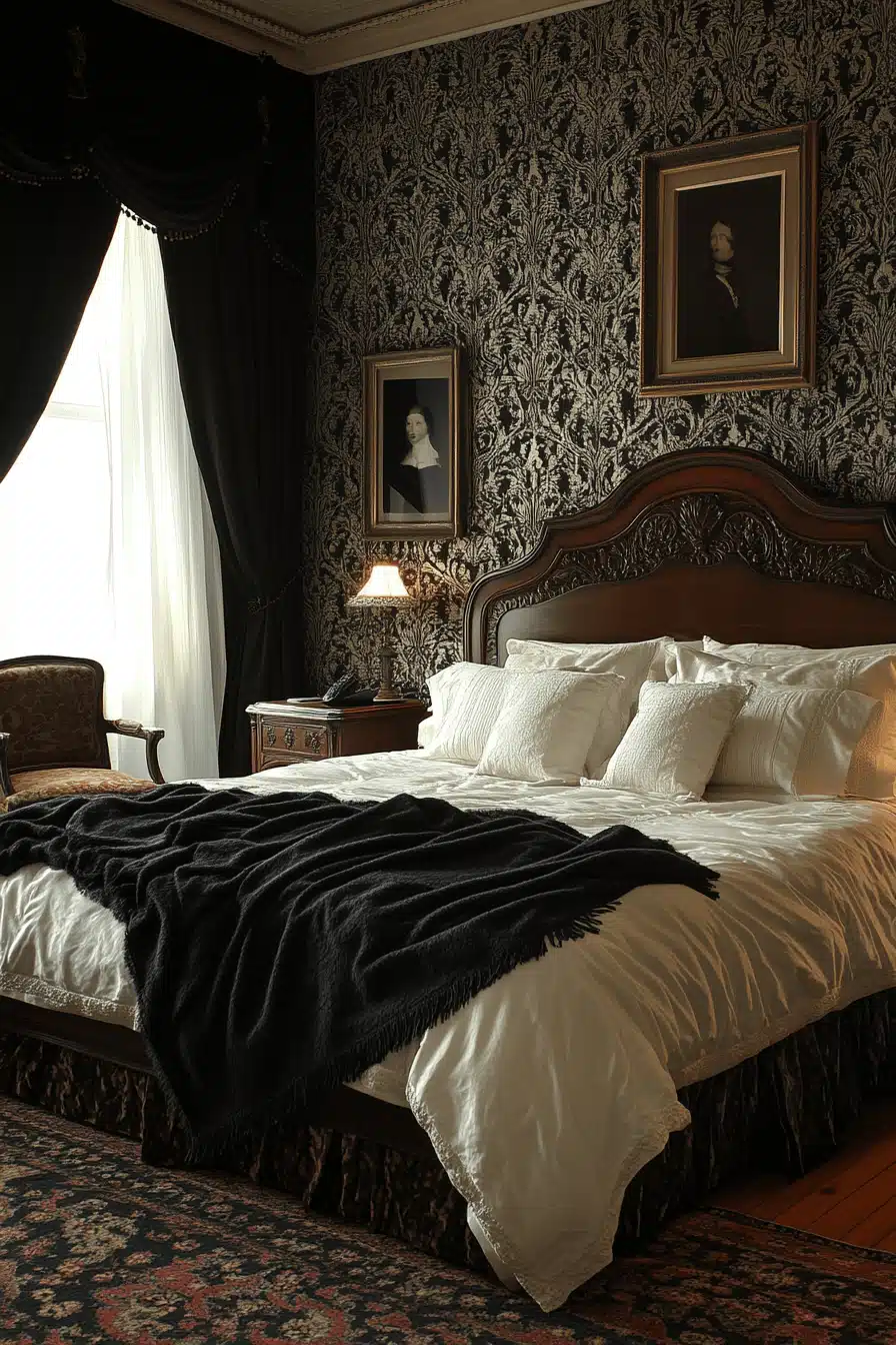 neoclassical bedroom