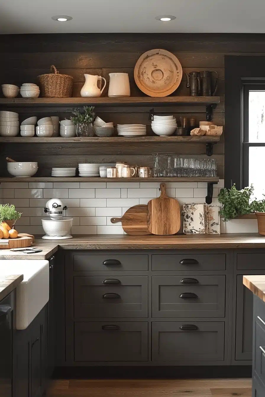 moody cottage kitchen