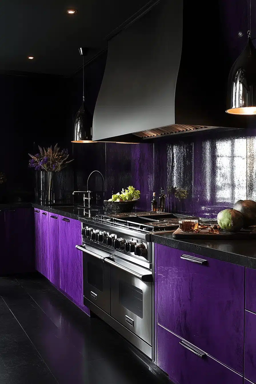 dark kitchen aesthetic