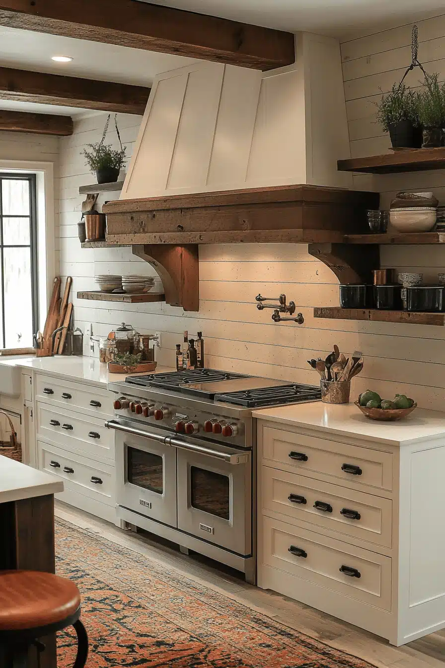 old cabin interior kitchen