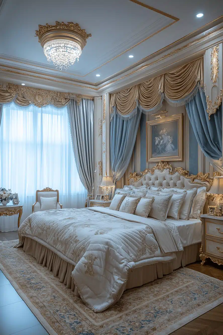 neoclassical bedroom