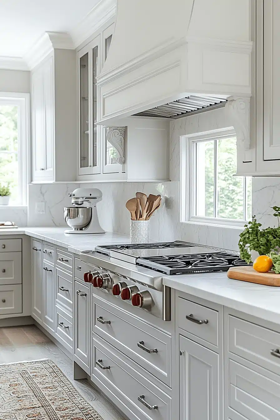 light grey kitchen cabinets
