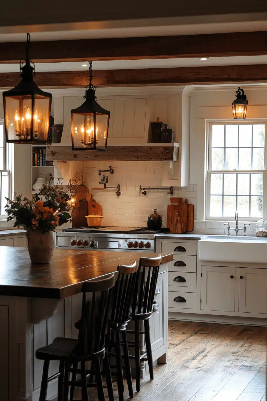 moody cottage kitchen