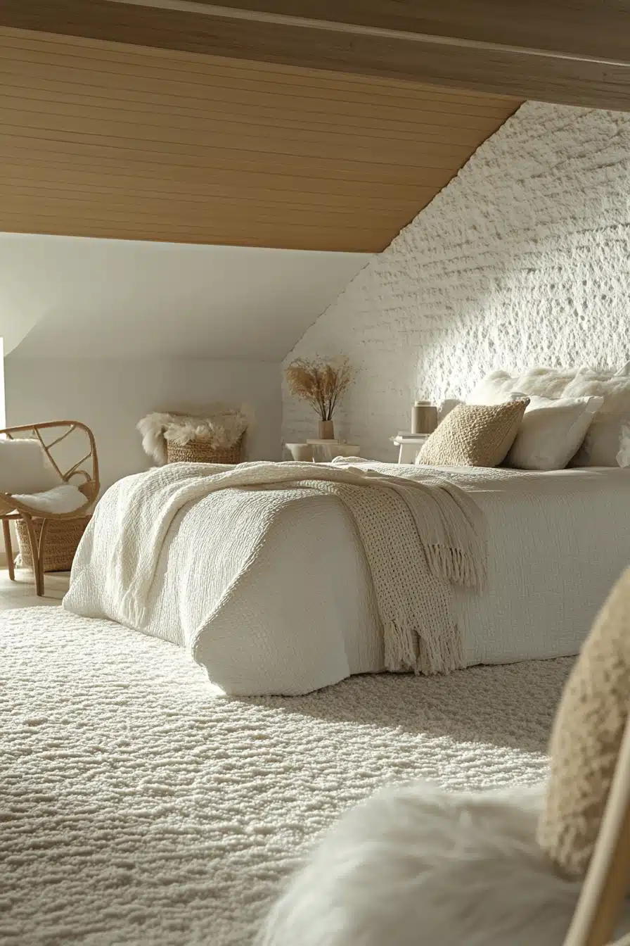 Stone Wall Bedroom
