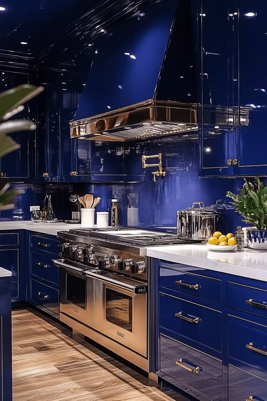moody kitchen cabinets