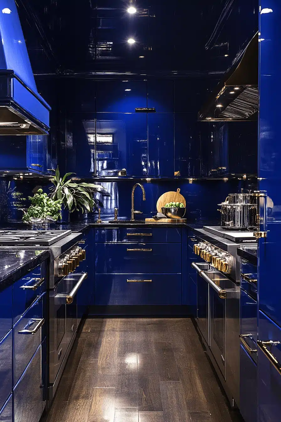 dark and moody kitchen