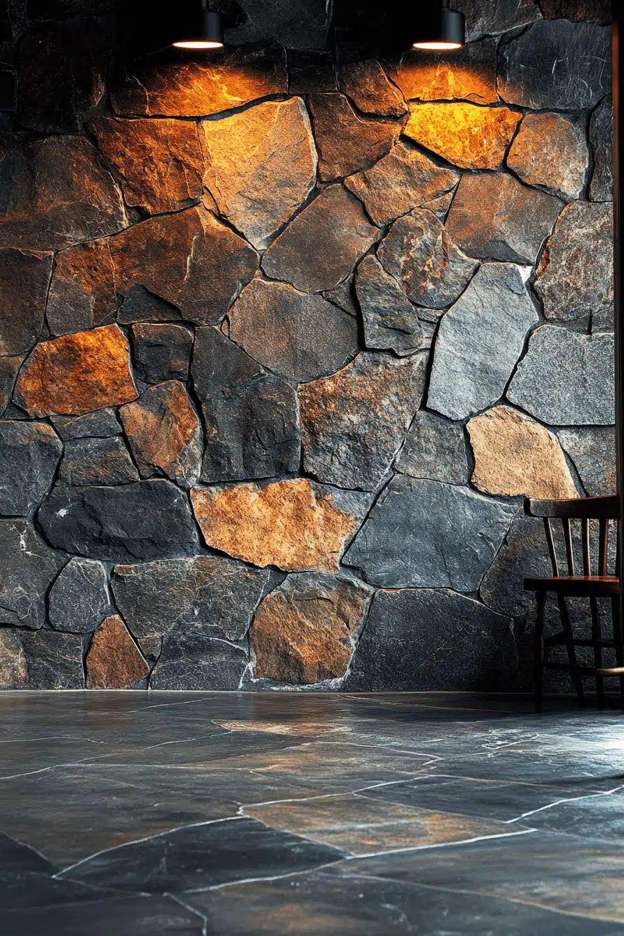 stone wall interior