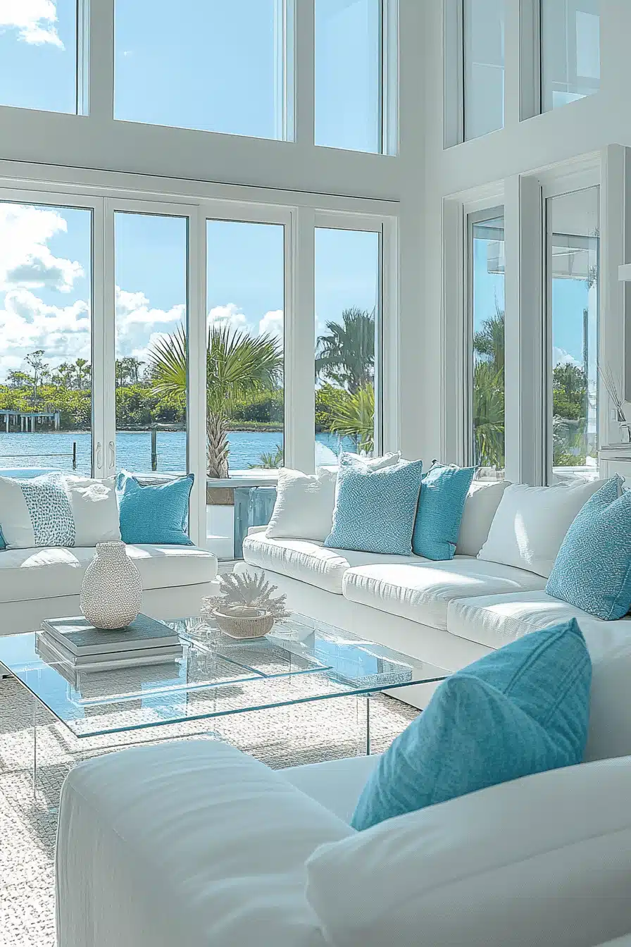 tropical living room