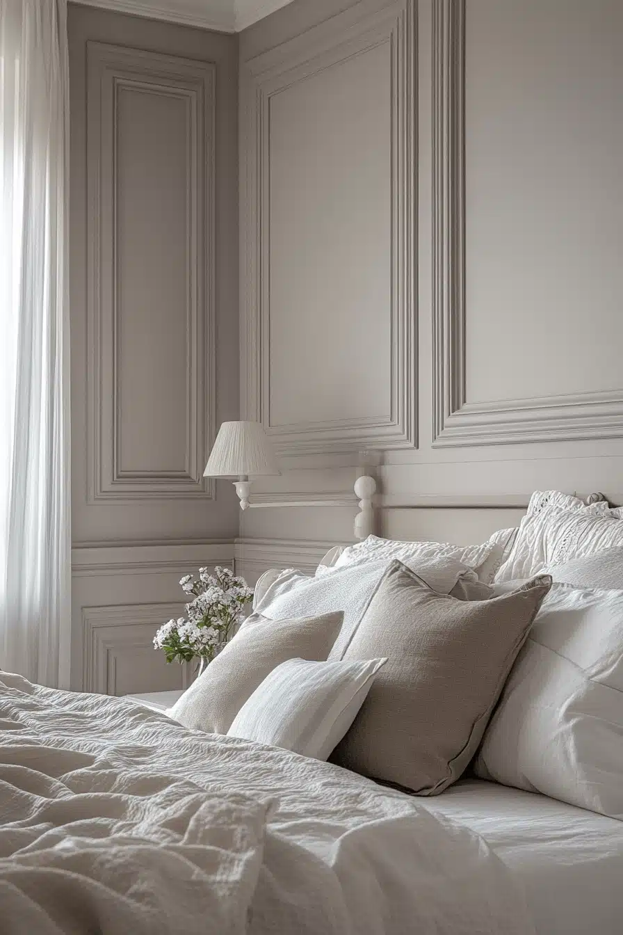 neoclassical bedroom