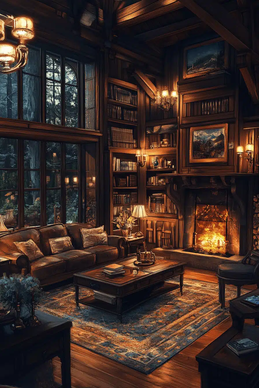 cabin living room