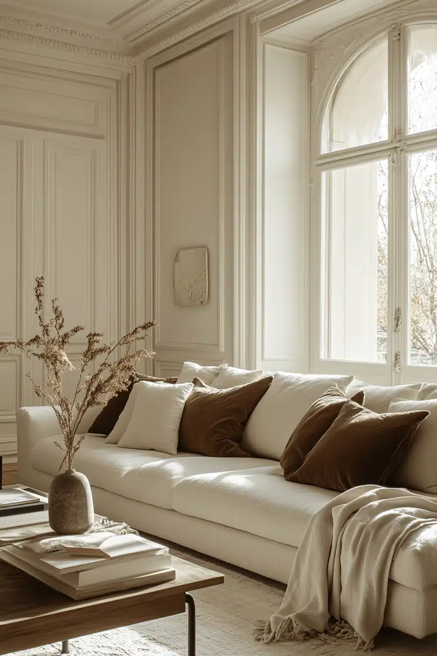 neoclassical interior living rooms