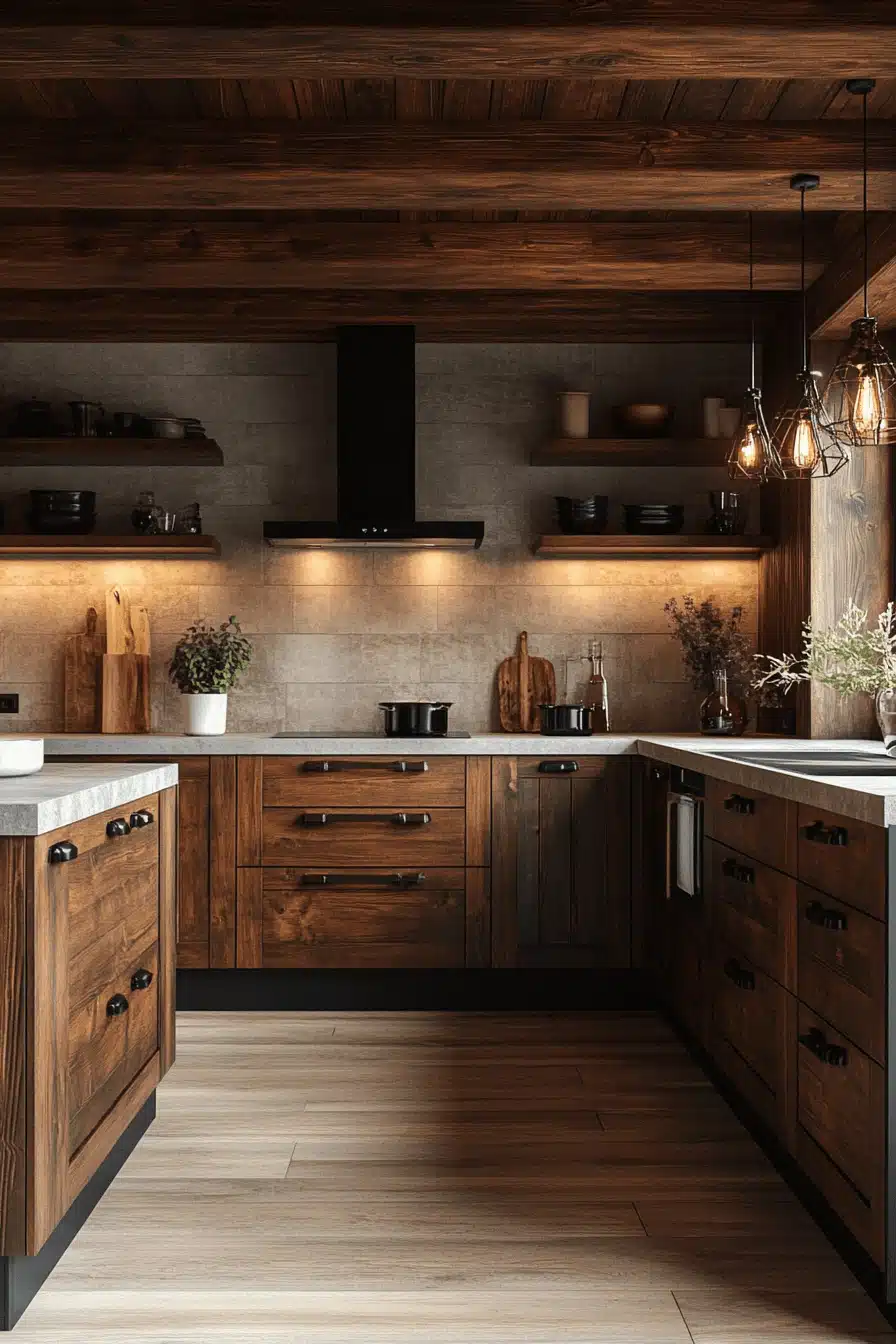 moody cottage kitchen